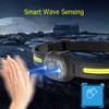 Silicone Headlamp Adjustable Light USB Charging COB Sensing Lamp for
