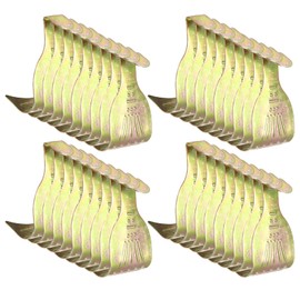 Seimneire 36 Pcs Metal Picture Rail Hooks Molding Hooks, S Shaped Hanging Hooks Photo Frame Hanger, Picture Rail Hangers Photo Hanger Hook (Colorful, 2.09 Inch x 1.3 Inch)