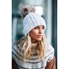 ELIMELI® 15568 Women's Winter Hat, Warm Knitted Hat with Bobble,