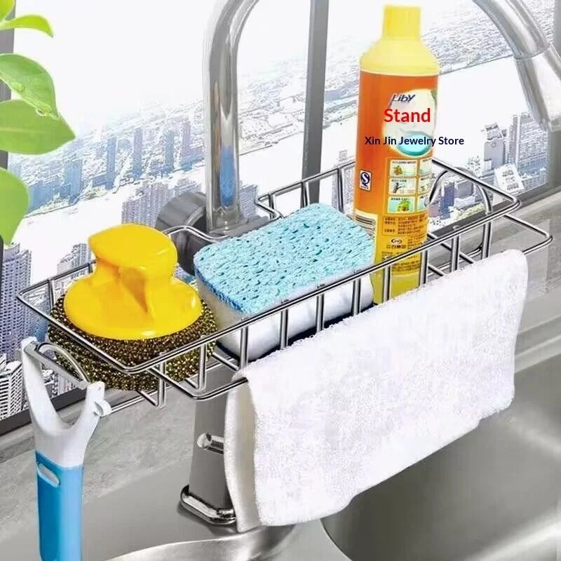 HomeCraft Kitchen Sink Sponge Holder Stainless