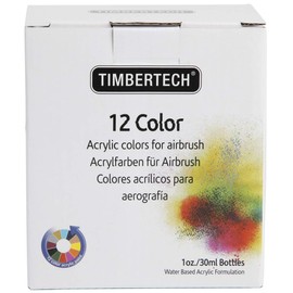 TIMBERTECH Acrylic Paint Ⅱ 12 x 30 ml Airbrush Paints Model Paint Air Base Paint Set