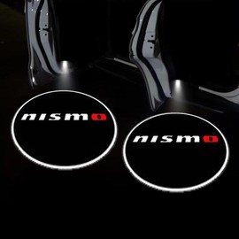 KLIFE LIMITED 2Pcs LED Car Door Welcome Light HD Projector Lamp Accessories For Honda Civic Fit Accord City Vezel CR-V S660 Odyssey HR-V:_NISMO