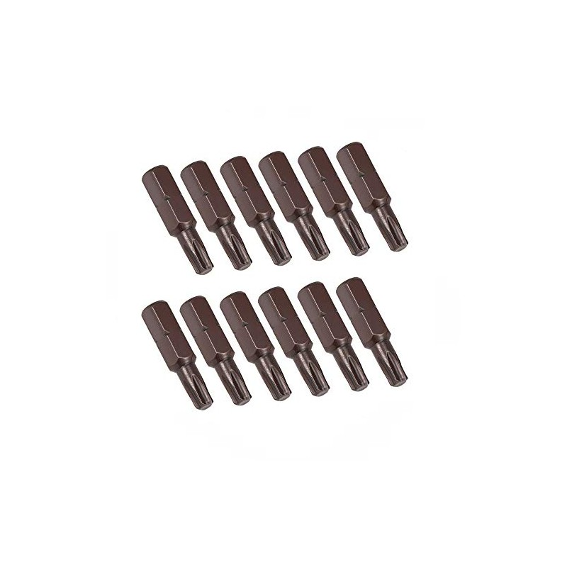 SUPERTOOL Torx Screwdriver Bits 25MM 1/4" Hex Shank Magnetic Screwdriver