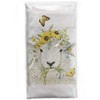 Mary Lake-Thompson Sheep with Flowers Cotton Flour Sack Dish Towel