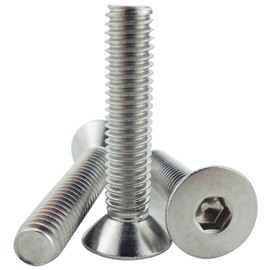 Fajoeda Pack of 20 Countersunk Screws M6 Stainless Steel M6 x 30 mm Countersunk Screw with Hexagon Socket Full Thread A2 -V2A Countersunk Screw Stainless Steel Screws Flat Head Screws