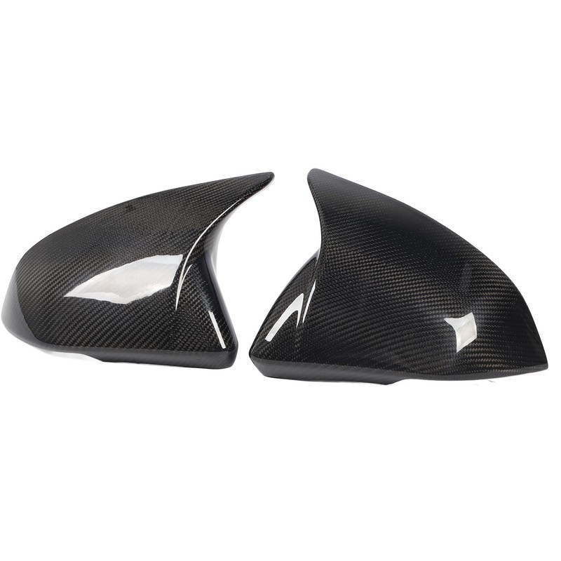 1 Pair Side Mirror Cap Cover Standard Carbon Fiber Glossy