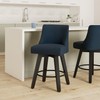 Erdoru Counter Height Bar Stools, 26 Inch Seat Height Upholstered
