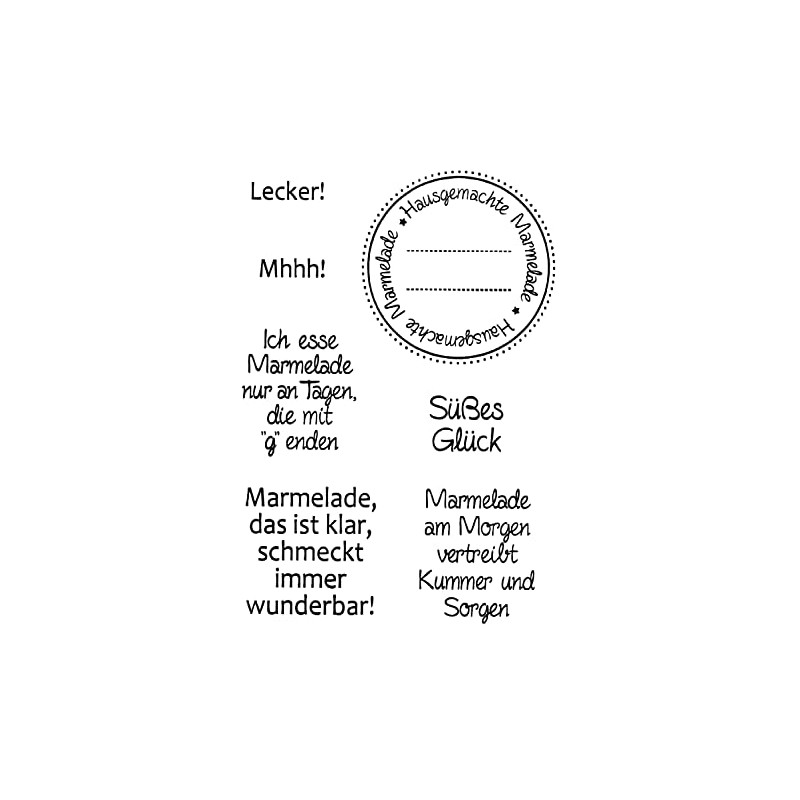 Clear Stamps 7-Piece Jam