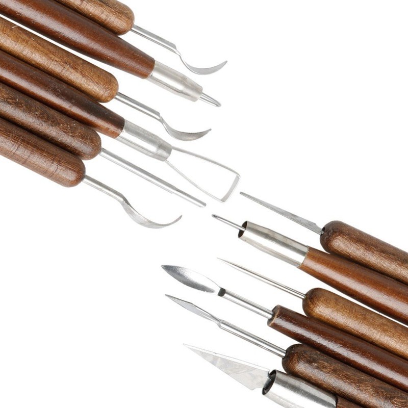 COMIART CREATE COLOR LIFE 6Pcs Carving Clay Sculpting Hand Chisel