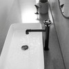 BWE Black Bathroom Faucet Vessel Sink Faucet Industrial Pipe Style