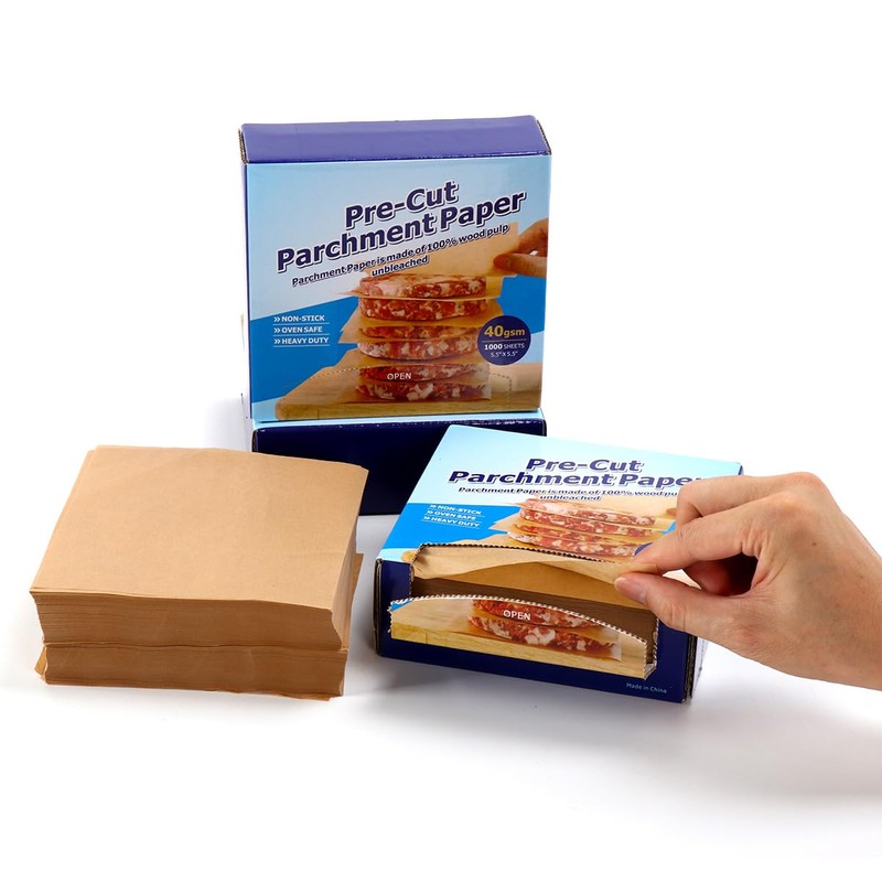 1000 Pieces 14cm Square Burger Paper 5.5 x 5.5 inch