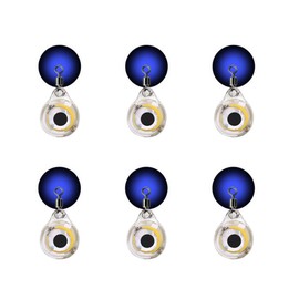 Pack of 6 Underwater Fishing Lights, Durable Fishing Lure Light, Fish Eye Design, Underwater Attractor Lure Bait Tool for Freshwater and Saltwater
