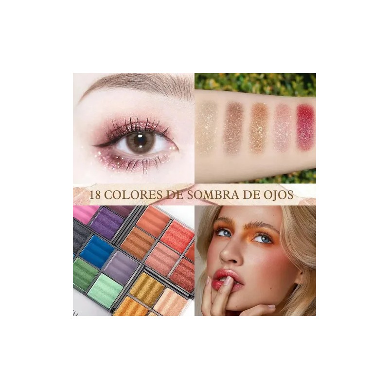 Kit De Maquillaje Profesional,sombras Ojos Paleta Para Mujer