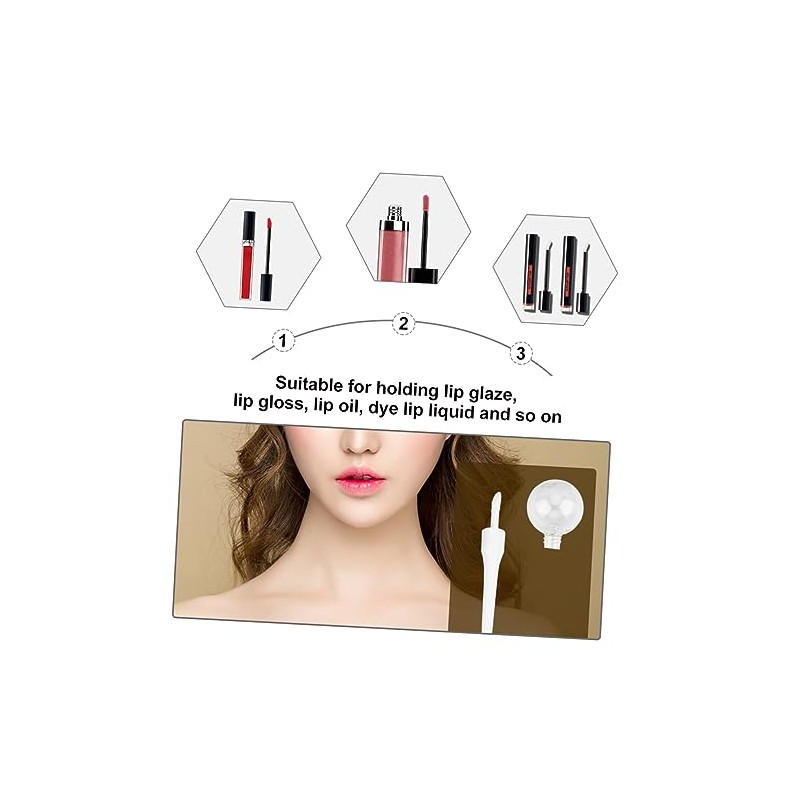 Baluue 3 Series Mini Tubos De Brillo Labial Lindas Botellas