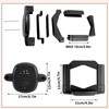 2pcs Baby Gate Banister Adapters, Black No-Drill Mounting Accessories Universal