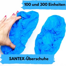 SANTEX 100 Overshoes - Overshoes Disposable - Shoe Protection - Disposable Shoe Covers - Shoe Cover Machine - Overshoes - Medical Shoes - Felt Covers for Shoes - Plastic Shoes - Non-Slip Protection SC