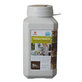 Gamma Vittles Vault Airtight Square Pet Food Container Holds 4-6 lbs - 5.5" L x 5.5" W x 11.25" H
