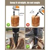 Firewood Log Splitter 2 Pack 45mm+32mm Easy Log Splitting Drill