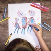 PATIKIL Watercolor Gel Crayon, 12Pcs Washable Twist Crayons for Coloring,