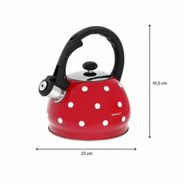 Whistling Kettle, Teapot, Water Jug, Kettle (Red)
