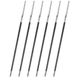 Chainsaw File, Pack of 6 Round File Saw Chains, 4.0 mm Chainsaw Files, for Manual Sharpening of Saw Chains