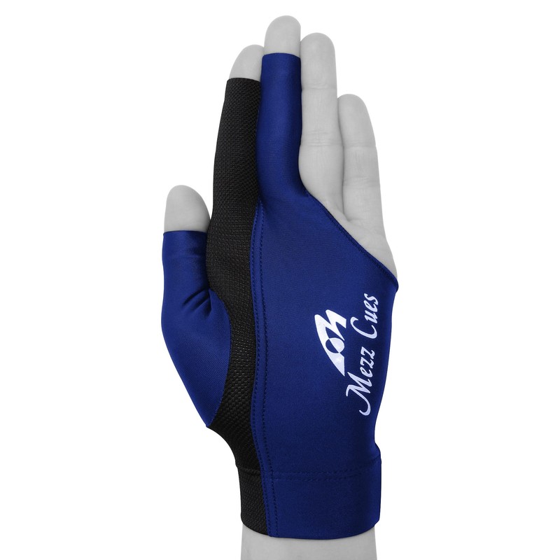 MEZZ Premium Billiard Glove - Fits Either Hand (Navy, Small/Medium)