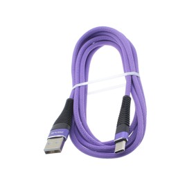 10ft USB Cable Purple Type-C Compatible with HMD Fusion/Boost Mobile Summit 5G (2024)/Cricket Icon 6, Charger Cord Power Wire USB-C Long