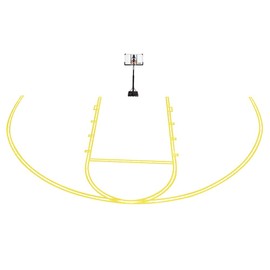 Franklin Sports Basketball Court Stencil - Easy to Use Basketball Marking Kit - No Paint Included