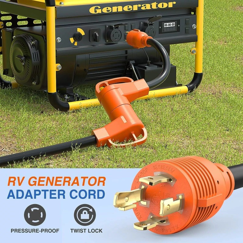 Nilight RV Generator Adapter Cord 30 Amp to 50 Amp