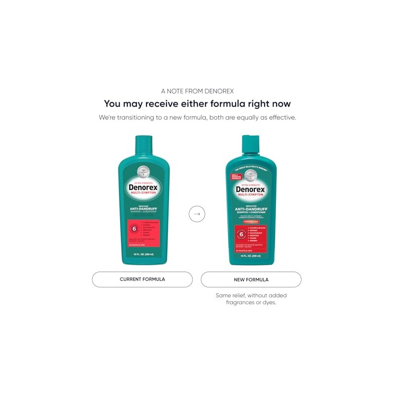 Denorex Extra Strength Dandruff Shampoo and Conditioner, 10 oz.