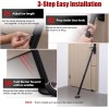 Nicecho Big Door Security lock Bar 1.3" dia. Burglar Barricade
