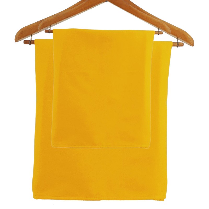 Casatessile Giallo Microfibre Hand Towels Pair 1 cm 40 x