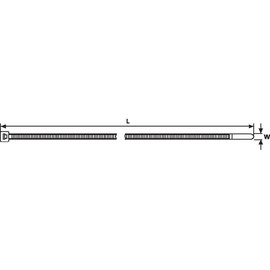 Connect 30280 Hellermann Natural Cable Tie 100mm x 2.5mm T18R 100pc