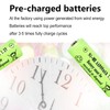 1.2 Volts AA NIMH 900mAh Rechargeable Batteries,Pre-Charged 4 Packs Double