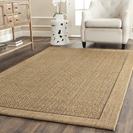 SAFAVIEH Palm Beach Collection Accent Rug - 4' x 6', Natural, Sisal Design, Non-Shedding & Easy Care, Ideal for High Traffic Areas in Entryway, Living Room, Bedroom (PAB355A)