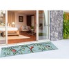 Liora Manne 2270/04 Aqua Ravella Bird on Branches Indoor/Outdoor Rug,