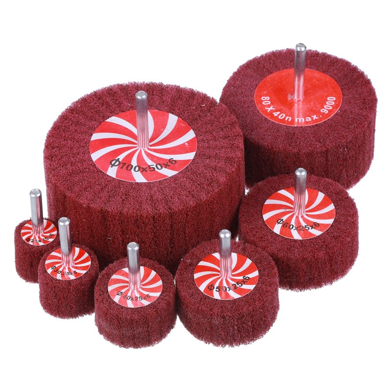 14 Pack Rocaris Buffing Flap Wheels - 7 Size Flap