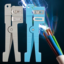 45-163 45-162 Fibreglass Sheath Stripper Coaxial Cable Stripping Tool for Buffer Coating Strips (Light Blue, Grey)