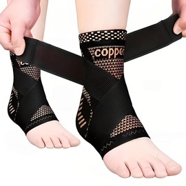 1 Paar Sprunggelenkbandage,Verstellbare Knöchelbandage für Plantarfasziitis & Achillessehne, Stabilisierung & Schutz,Atmungsaktive orthopädische Fußbandage für beide Füße