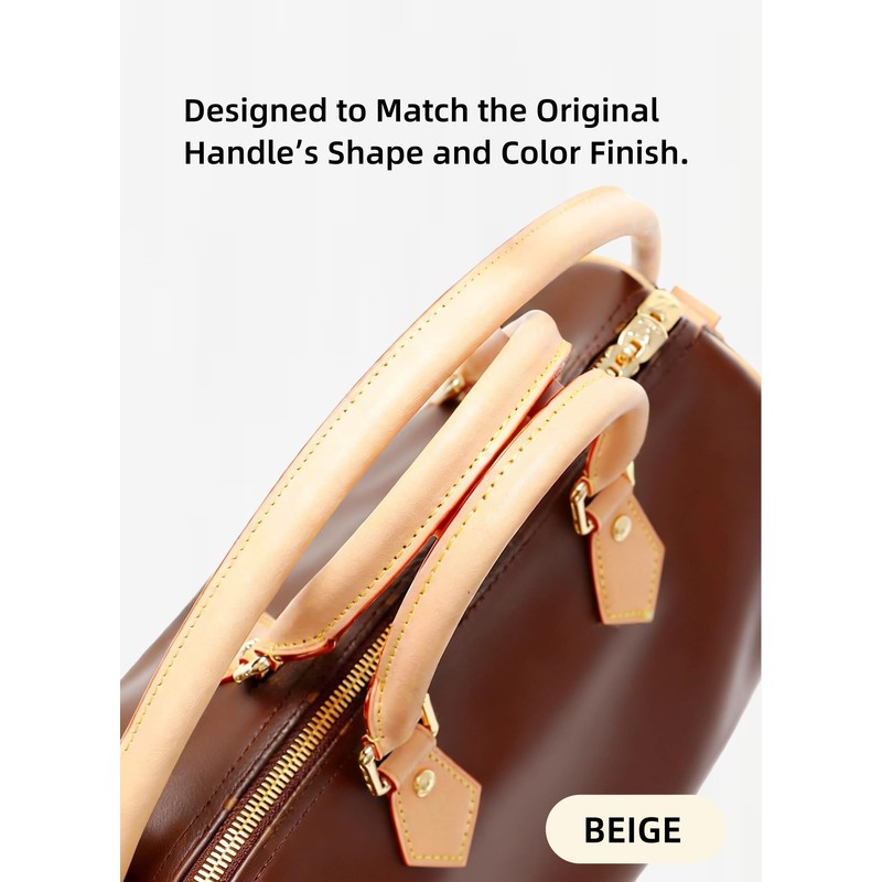 Replacement Leather Straps Fits Speedy Soft 25/30/35 Bags, Length 27.5