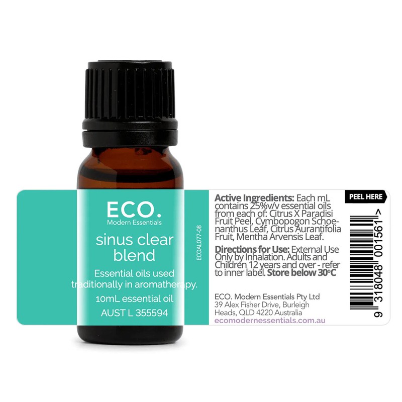 ECO. Modern Essentials Sinus Clear Essential Oil Blend, Blend 10ml