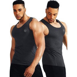 Neleus Men's 3 Pack Dry Fit Compression Tank Top