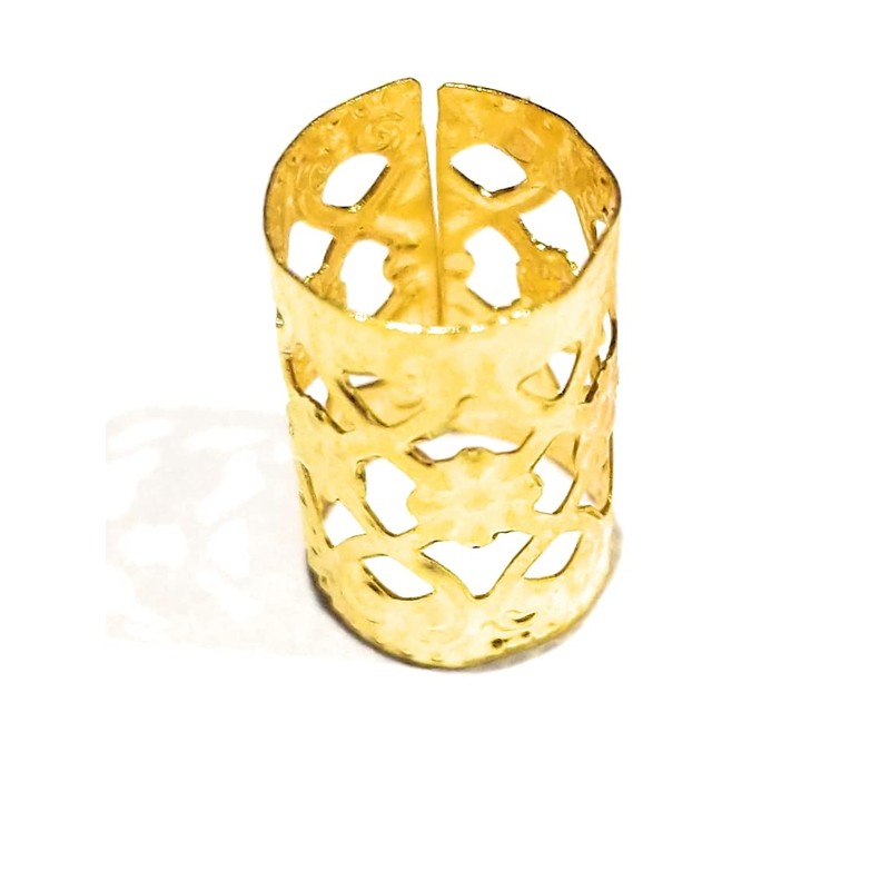 Long Gold Braiding Hair Cuff Clip Buckle Adjustable Dreadlock Braids