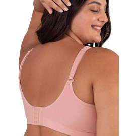 SHAPERMINT Bras for Women No Underwire - Seamless Bras for Women, Wireless Bra, Adjustable Wirefree Bra, Plus Sizes, Rose Tan, XL