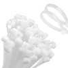 Aroono Cable Zip Ties, 25 Pack White 0.22 x 6