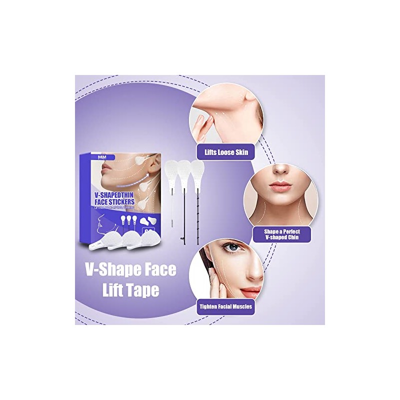 Bluemega Cinta Lifting Facial Estirar la Piel, 40 Pcs