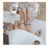 CSIYANJRY99 Thin Stacking Initial Rings for Women Stackable Plain Letter