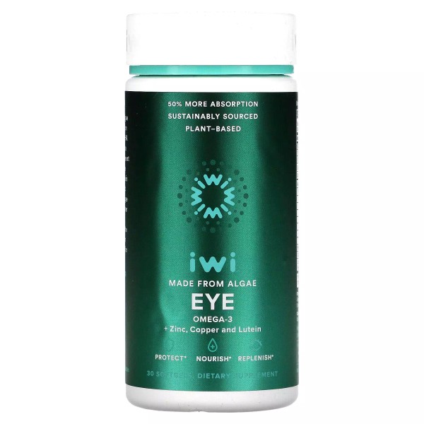 iWi Eye, Omega-3 + Zinc, Copper and Lutein, 30 Softgels