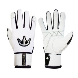 DYNASTY BASEBALL Bomb Squad Series Batting Gloves (White, X-Large)