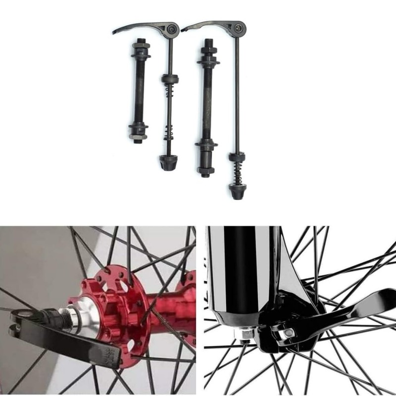 Changyeah 2 Pcs Quick Release Bike Skewer Front/Rear Wheel, 160mm/190mm